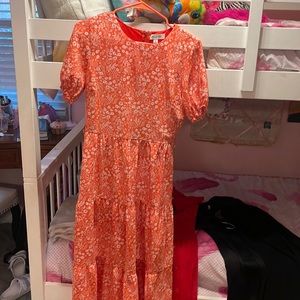 Short sleeve midi dress